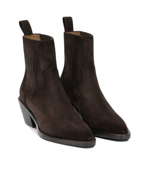 Henderson Black Pointed-Toe Ankle Boots