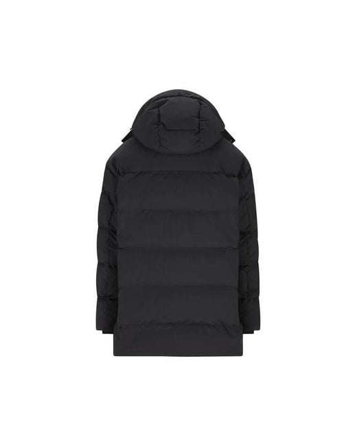 Herno Black Hooded Puffer Jacket for men