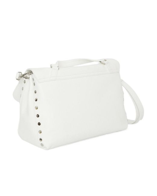 Zanellato White Logo Shoulder Bag