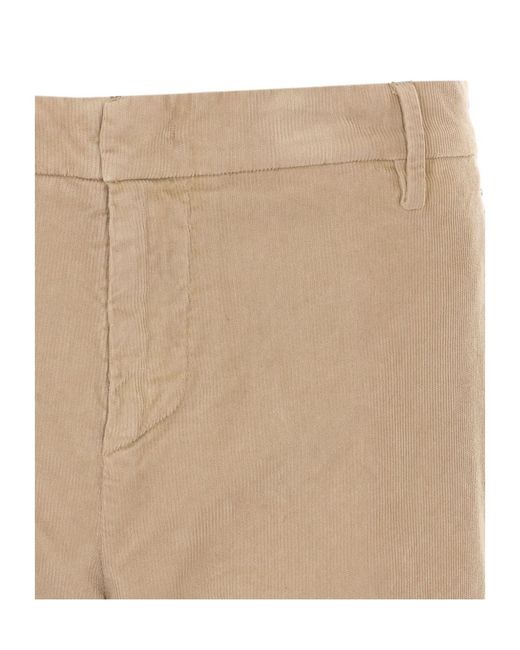 Dondup Natural Cuffed-Hem Casual Trousers for men