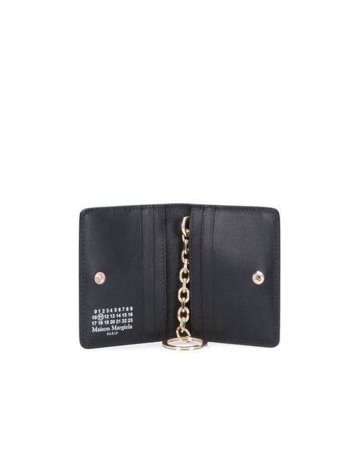 Maison Margiela Blue Four-Stitch Bi-Fold Wallet