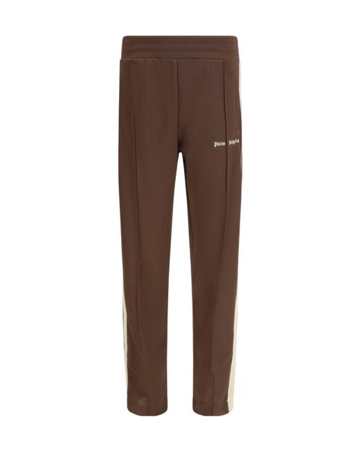 Palm Angels Brown Classic Logo Track Pants for men