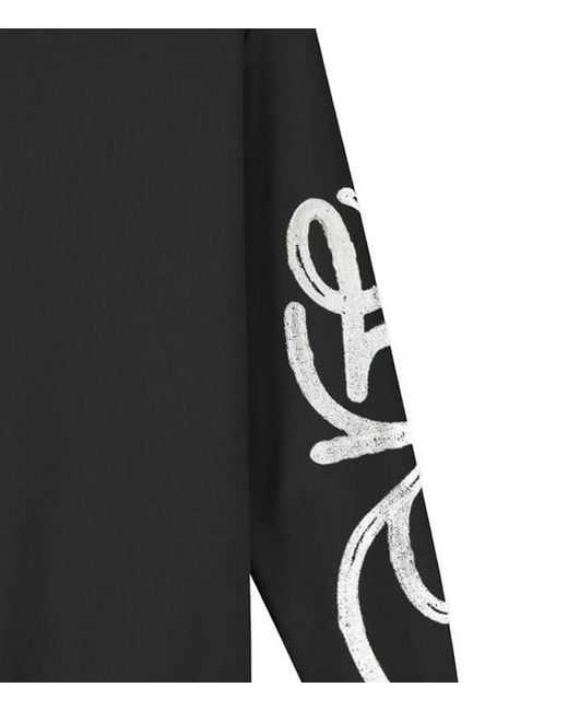 Arte' Black Graphic-Print Sweatshirt for men