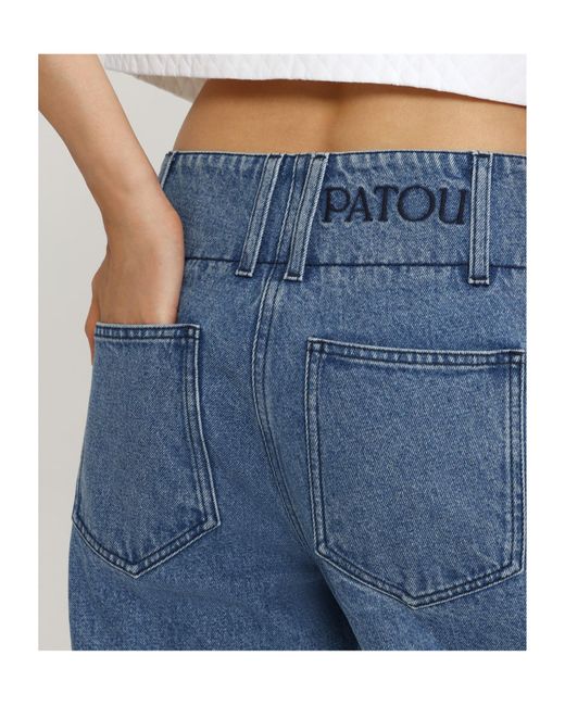 Patou Blue Wide-Leg Jeans