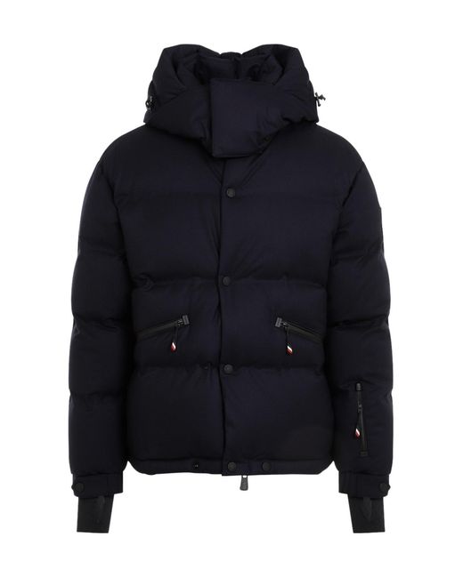 Moncler Blue Grenoble Krun Short Down Jacket for men