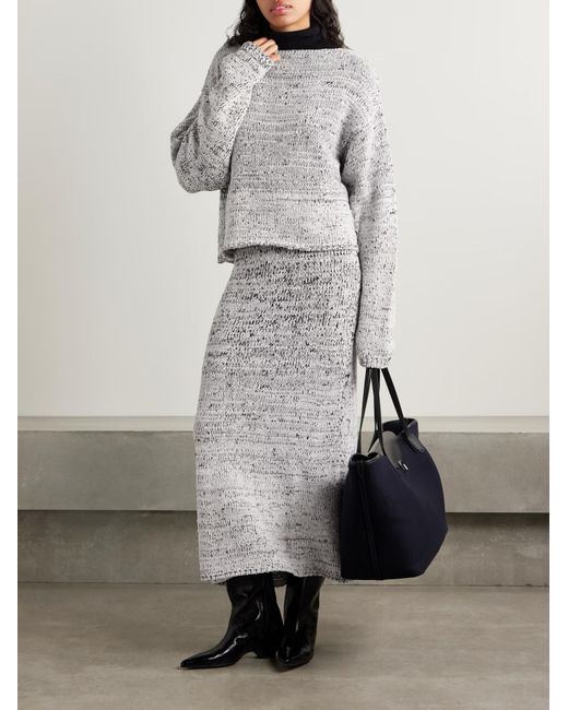 Proenza Schouler Gray Maddox Oversized Sweater