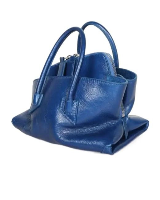 The Attico Blue The Top Handle Shoulder Bag