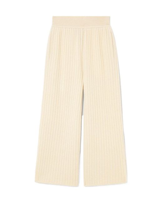 Loro Piana Natural Striped Trousers