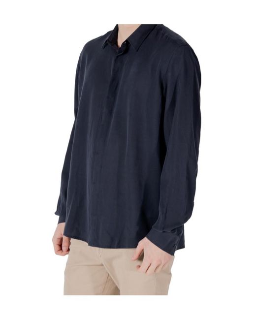 Antony Morato Blue Long-Sleeved Shirt for men