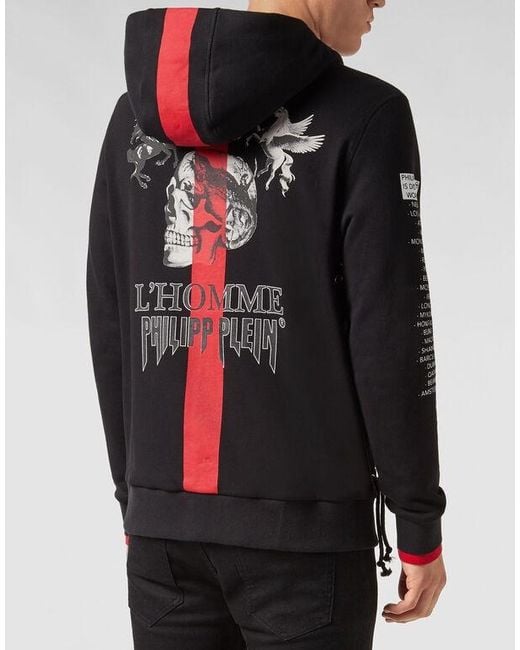 Philipp Plein Black Logo Casual Jacket for men