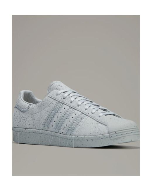 Y-3 Gray Superstar Lace-Up Sneakers for men