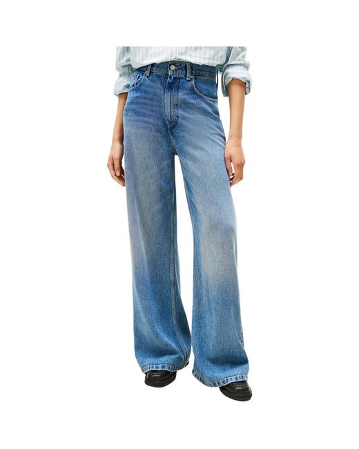 Tommy Hilfiger Blue Wide-Leg Jeans