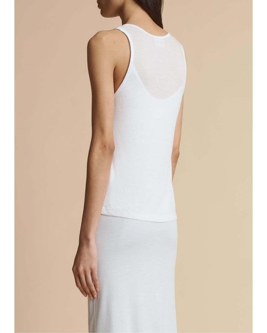 Khaite White Johnnie Top