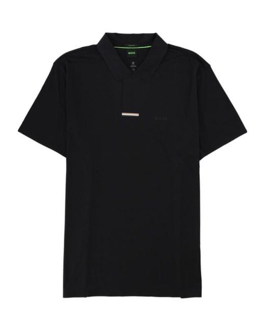 Boss Black Logo-Print Short-Sleeve Polo Shirt for men