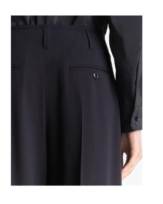 Lemaire Blue Soft Tailored Pants