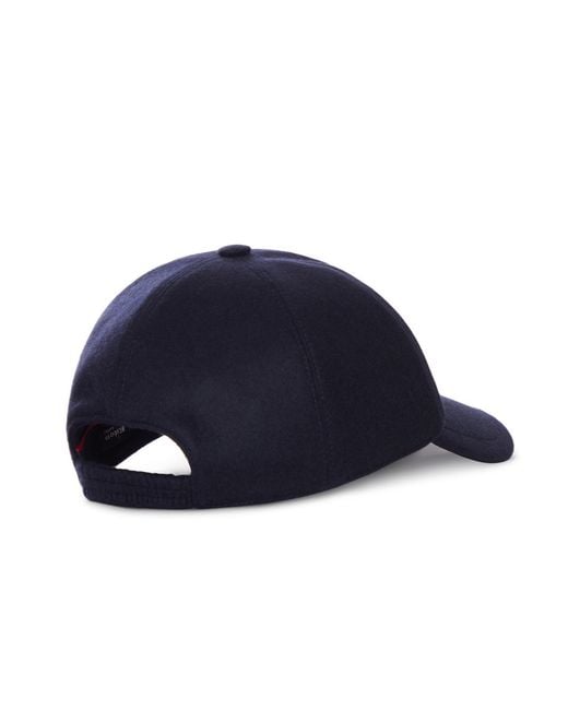 Kiton Blue Logo Baseball Cap for men
