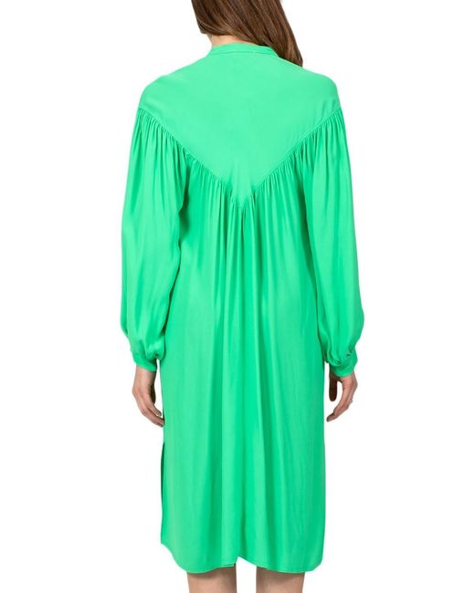 Forte_forte Green Long-Sleeved Dress