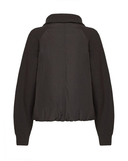 Brunello Cucinelli Black Long-Sleeve Casual Jacket