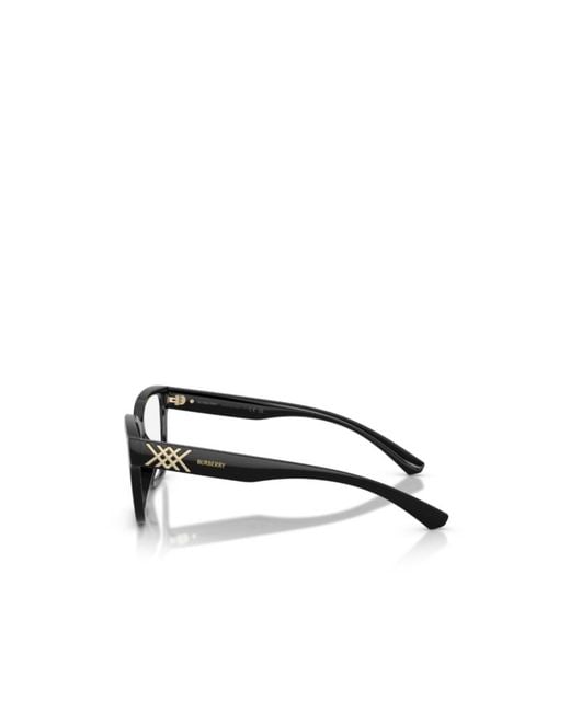 Burberry White Eyewear Square Frame Glasses