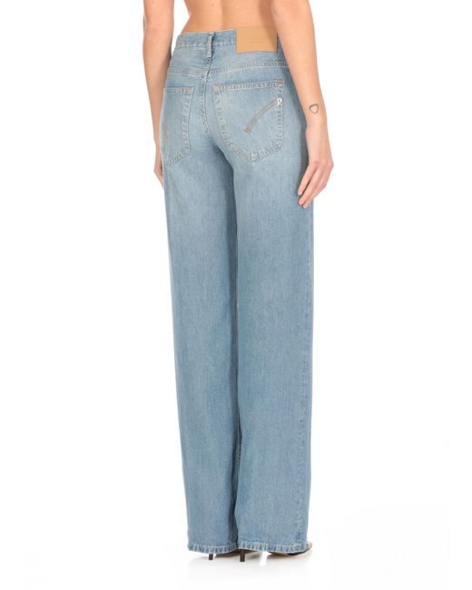 Dondup Blue Wide Leg Pants