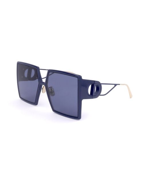 Dior Blue Full-Rim Sunglasses