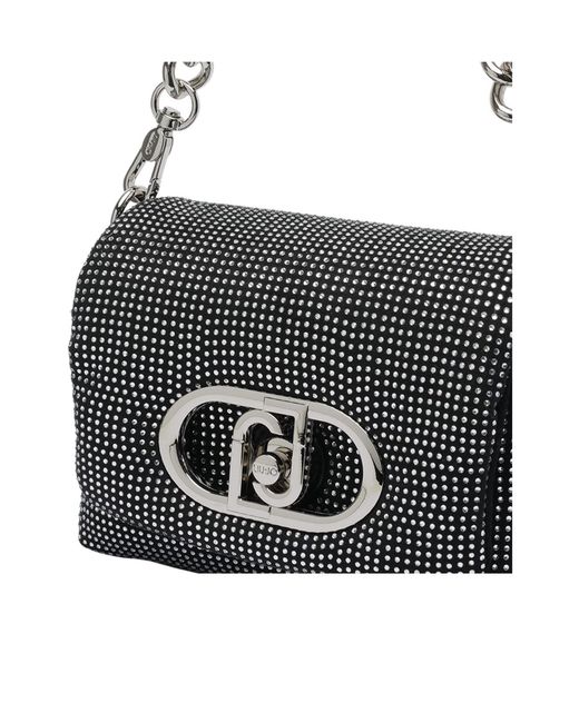 Liu Jo White Lapuffy Small Embellished Bag