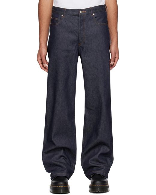 A.P.C. Blue Flared Jeans for men