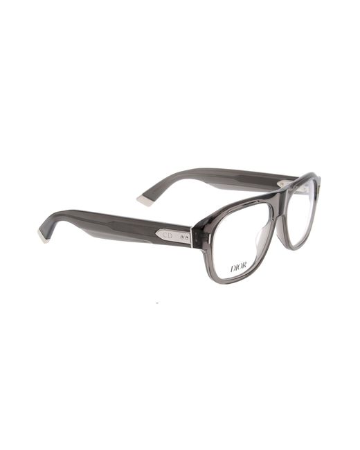 Dior White Eyewear Square Frame Glasses for men