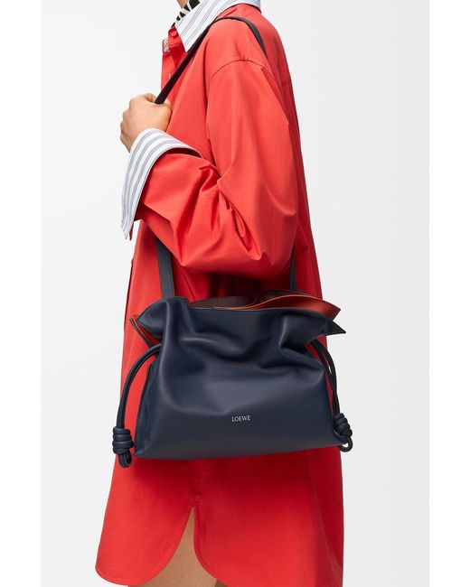 Loewe Blue Medium Layered Flamenco Clutch