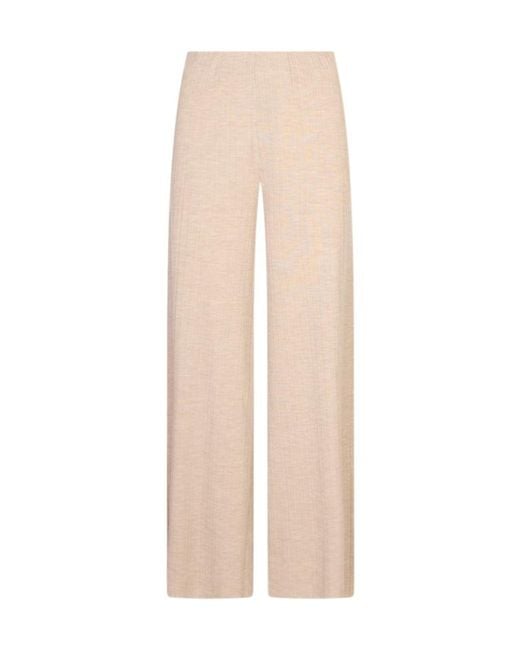 Agnona Natural Straight-Leg Casual Pants