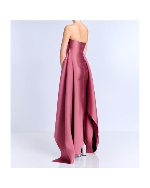 Solace London Pink Strapless Dress