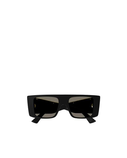 Gucci Black Eyewear Rectangle-Frame Sunglasses for men