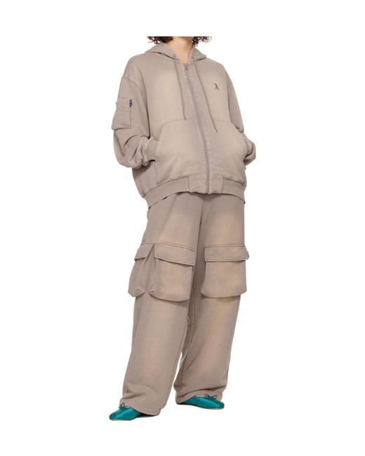 OPEN YY Natural Washed Pocket Baggy Sweatpants