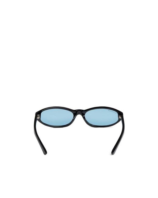 Balenciaga Blue Neo Round Sunglasses