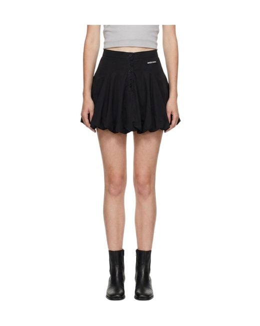Marissa Chiara Black Button Skirt