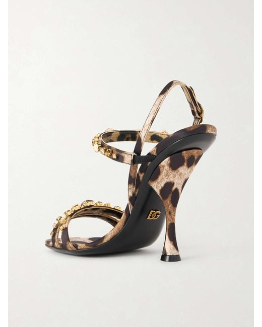 Dolce & Gabbana Metallic High-Heeled Sandals