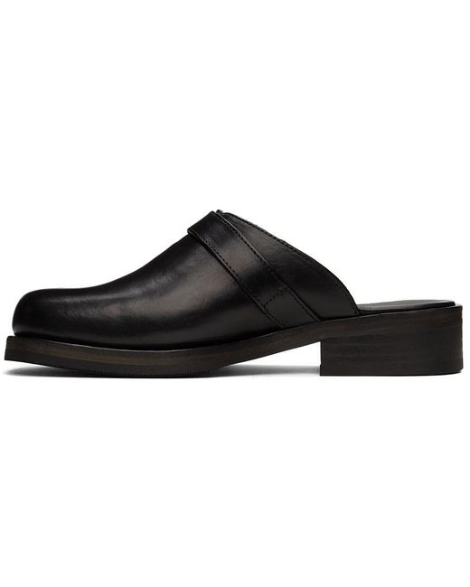 Our Legacy Black Camion Buckle Detailed Mules for men