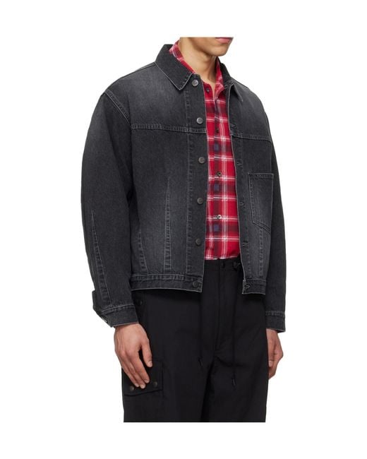 Needles Blue Darts Bottom Long-Sleeve Denim Jacket for men