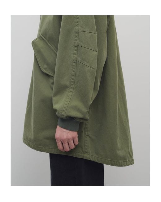The Row Green Kemet Hooded Cotton Jacket for men