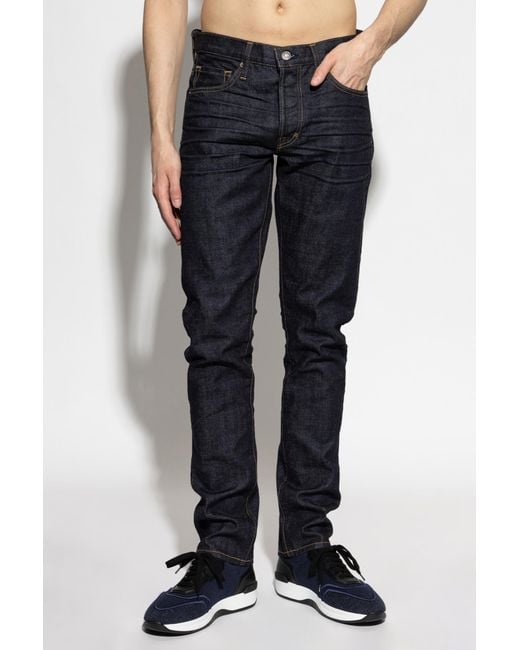 Tom Ford Blue Five-Pockets Jeans for men