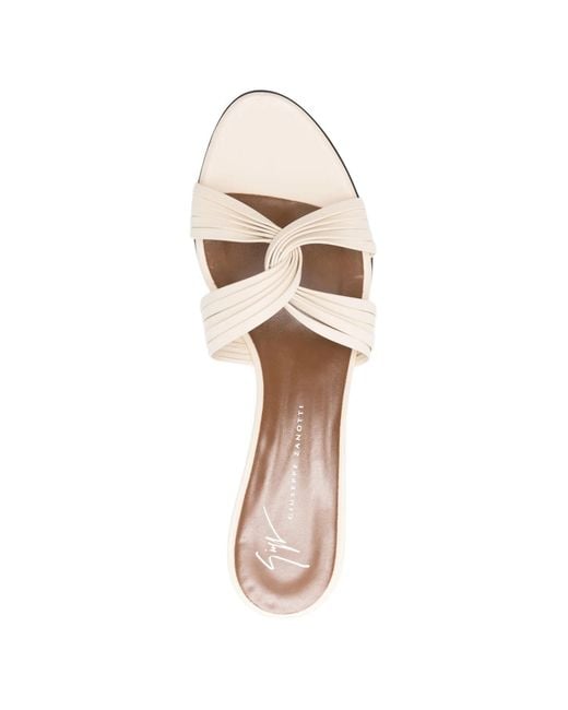 Giuseppe Zanotti White Open-Toe High-Heeled Sandals
