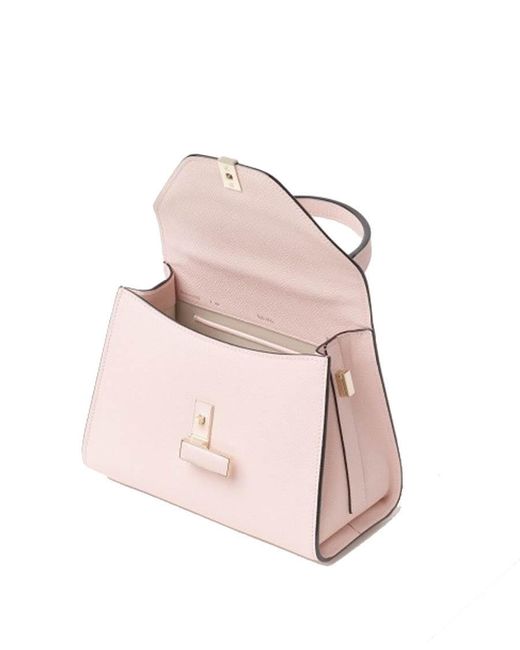 Valextra Pink Folded Structure Shoulder Bag