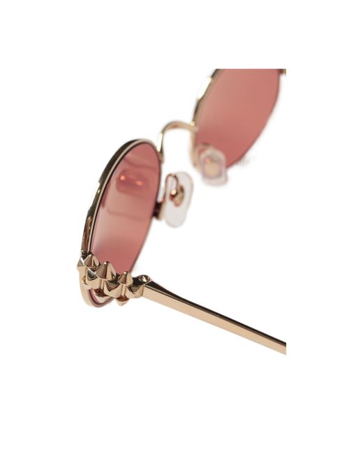 Cartier Pink Oval Frame Sunglasses