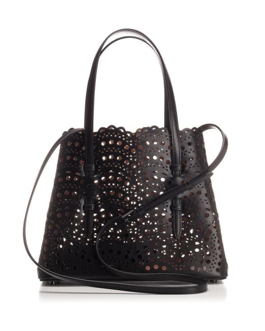 Alaïa Black Alaïa Small Mina 25 Bag