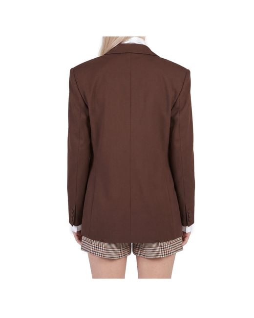 FEDERICA TOSI Brown Single-Breasted Blazer