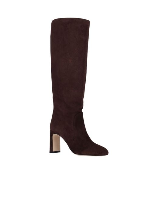 Stuart Weitzman Brown Round-Toed Boots