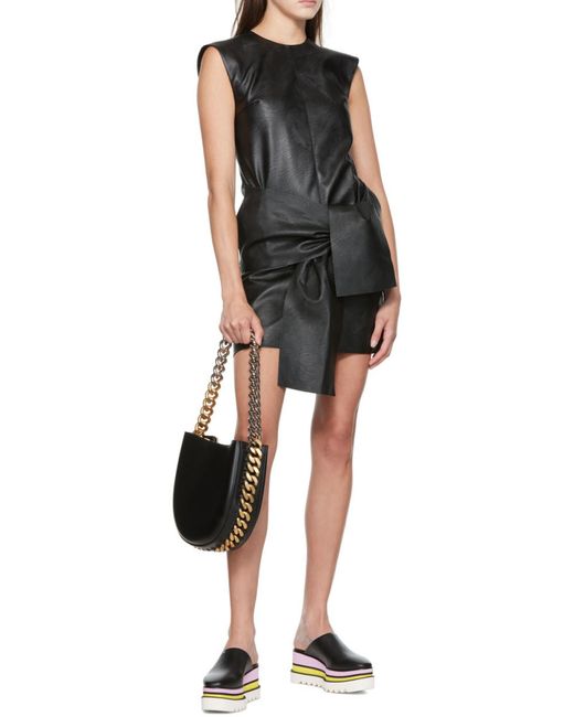 Stella McCartney Black Medium Frayme Shoulder Bag