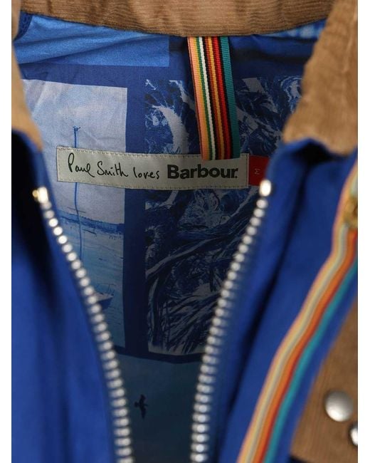 Barbour Blue X Paul Smith Sugarlump Bedale Casual Jacket for men