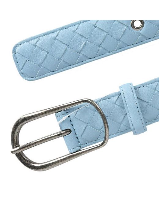 Bottega Veneta Blue Weave A Belt