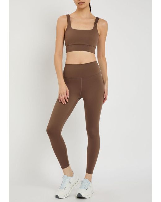 Varley Brown Assure 25 Stretch-Jersey Leggings